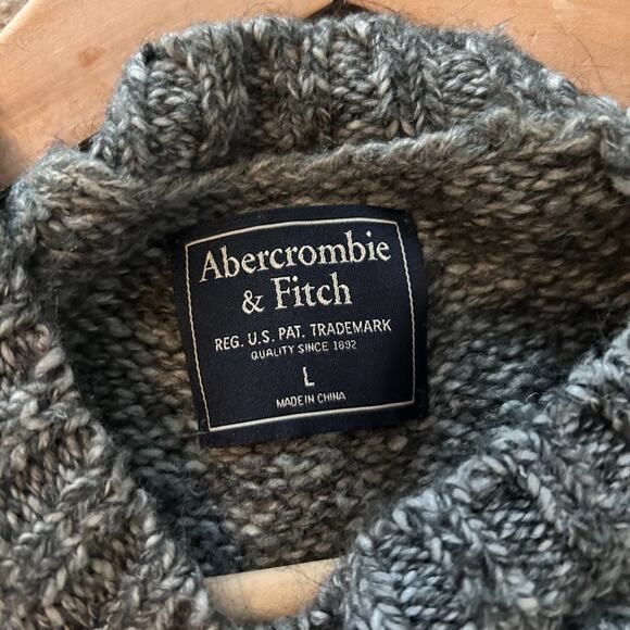 Abercrombie & Fitch Sweater‎ Pullover Maroon Gray Pattern Womens Large - Picture 4 of 9